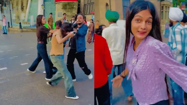 girl-records-instagram-reel-amid-ugly-fighting-in-the-background-gets-brutally-trolled-on-internet-viral-video